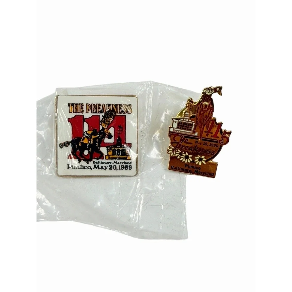 Vtg Preakness lapel pin Lot Of  19 Bundle Horse Race‎ Memorabilia Pimlico